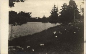 Almena Wisconsin WI River Scene c1910 Real Photo Postcard