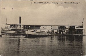 PC SHIP BRAZZAVILLE COMMANDANT LAMY FRENCH CONGO (A23982)