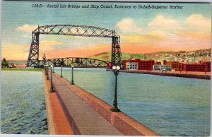 Postcard BRIDGE SCENE Duluth Minnesota MN AM2060