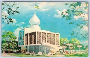 1964-65 PAVILION OF THE SUDAN NEW YORK WORLD'S FAIR VINTAGE POSTCARD