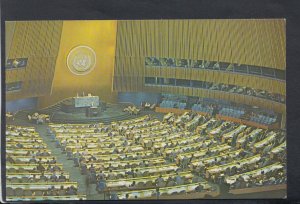 America Postcard - United Nations General Assembly Hall, New York   T8214