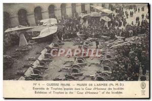 Old Postcard Militaria Paris Musee de l & # 39armee exposed trophies of Toget...