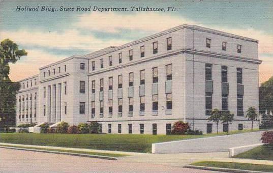 Florida Tallahassee Holland Building State Road Department 1952