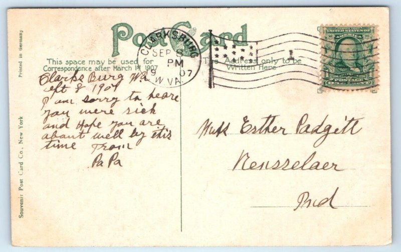 CLARKSBURG, WV West Virginia ~ TRADERS HOTEL  Postcard