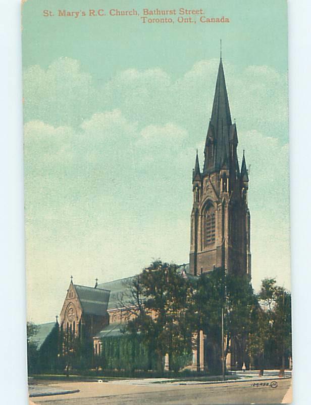 Divided-Back ST. MARY'S CATHOLIC CHURCH ON BATHURST STREET Toronto ON G4389