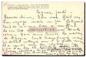 Old Postcard Cognac Port Quay