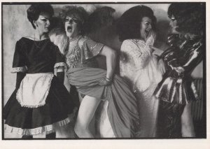 Porchester Hall Drag Queen Ball LGBT Transvestite Photo Postcard