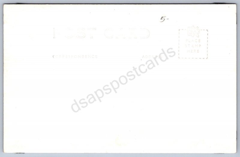 K26/ Constantine Michigan RPPC Postcard c1940 3View Creamery 59