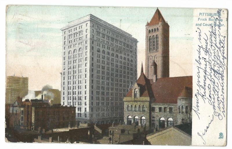 Pittsburgh, Frick Building and Court House PPC, 1907 East Pittsburg to Kilmaurs  