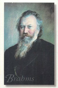 Postcard Brahms portrait