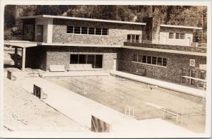 Radium Hot Springs BC Byron Harmon #1076 Unused Real Photo Postcard F10