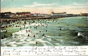 Tuck 1089 In the Surf Atlantic City NJ c1906 Undivided Back Vintage Postcard N67