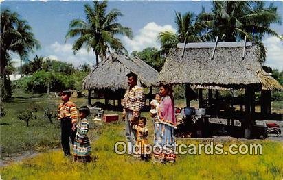 Seminole Indian Family Florida, USA Unused 