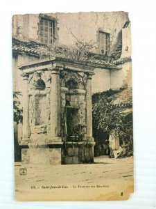 Vintage Postcard Saint Jean-de-Luz La Fontaine des Recollets France