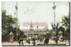 Old Postcard Le Havre Hotel de Ville and the Public Garden