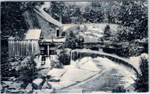 PROVIDENCE, Rhode Island RI   HUNTS MILLS Water Falls c1900s  Rotograph Postcard