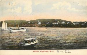 c1907 Chromograph Postcard; Atlantic Highlands NJ Monmouth County Posted