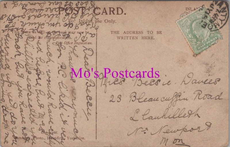 Genealogy Postcard - Davies, 23 Blaencuffin Road, Llanhilleth, Nr Newport GL2265