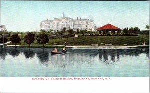 Postcard BOAT SCENE Newark New Jersey NJ AN3469