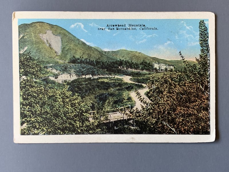 Arrowhead Mountains CA Landscape Litho Postcard A1142084507