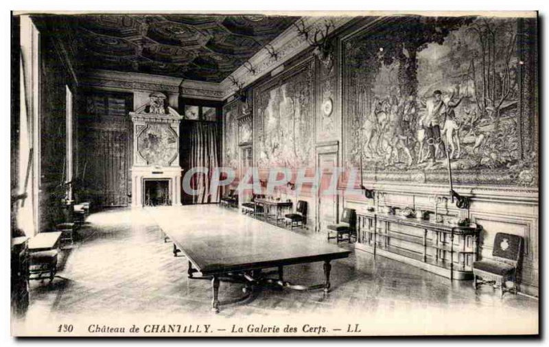 Old Postcard Chateau de Chantilly The Gallery of Certs