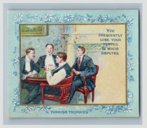 1890s Cigarette Card Gambling Poker Game Men Cards F176