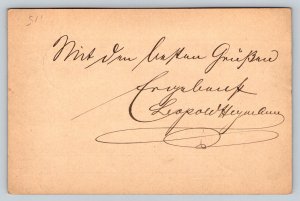 1900  Hamburg German  Deutsche Reichspost  Postcard