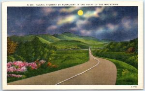 M-107358 Scenic Highway by Moonlight in the Heart of the Mountains