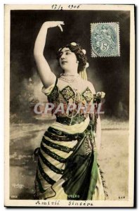 Old Postcard Fantasy Theater Woman Otero