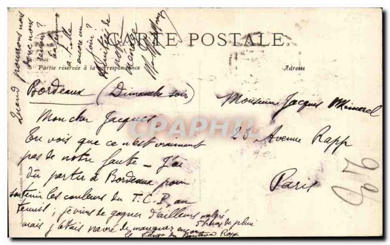 Bordeaux - Hotel Restaurant du Chapon Fin - Old Postcard