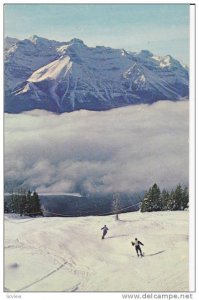 Canadian Rockies, Ladies' Olympic Downhill Ski Course, Lake Louise, Mt. Whith...