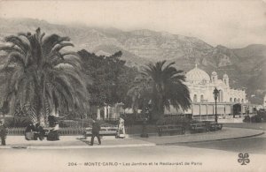 Monaco Postcard - Monte-Carlo - Les Jardins Et Le Restaurant De Paris  RS23330