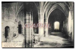 Old Postcard Avignon Popes' Palace