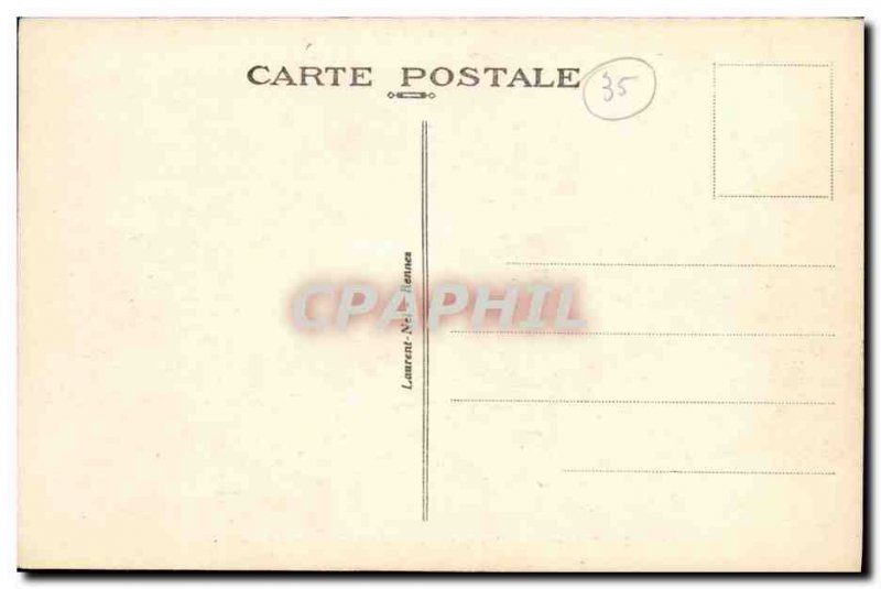 Old Postcard Parame Waves effect has the Pointe de Rochebonne