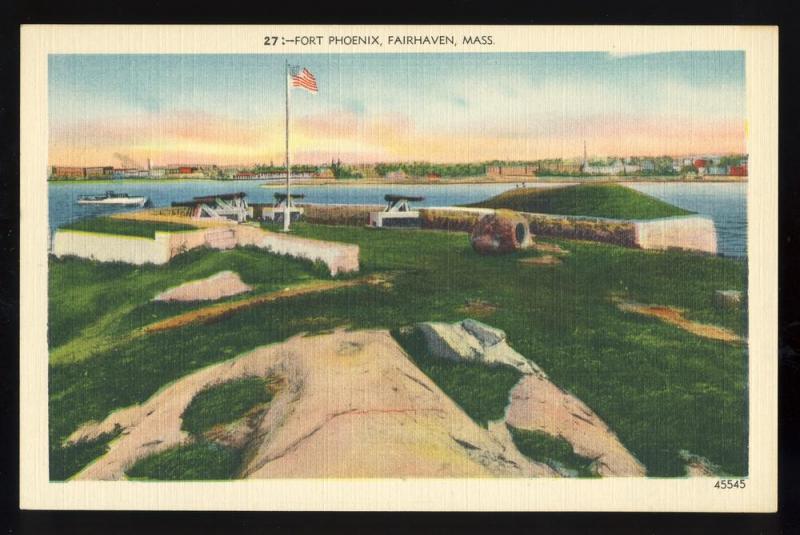 Beautiful Fairhaven, Massachusetts/Mass/MA Postcard, Fort Phoenix