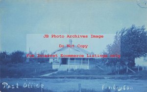 MN, Finlayson, Minnesota, Cyanotype RPPC, Post Office Building, Photo