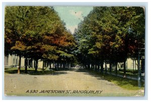 1912 Jamestown Street, Randolph New York NY Posted Antique Postcard