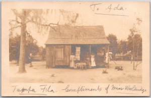 c1900 Home and Family Photo Wood Home Private Mailing Card Vintage Postcard