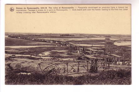 War Ruins, Railway Line, Ramscapelle, Belgium