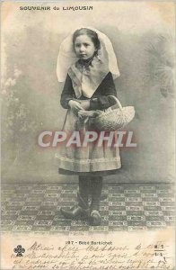 Old Postcard Remembrance Limousin Bebe Barbichet Folklore