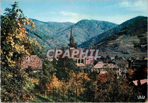 Modern Postcard Alsace Picturesque Echappee on Thann