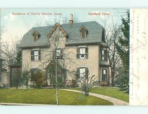 Pre-1907 UNCLE TOM'S CABIN - H.B. STOWE HOME Hartford Connecticut CT v4295