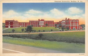 J20/ Beckley West Virginia Postcard Linen Pinecrest Sanitarium Building  92