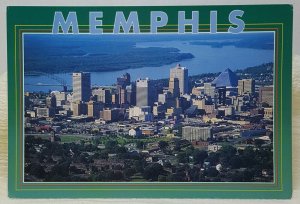 Aerial View Memphis Tennessee Vintage Postcard