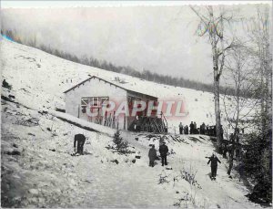 Postcard Modern High Folin Travers Morvan Ski Chalet CAF Mountaineering