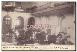 Postcard Old Hospital St Sebastien A corner of the room founded by the PTT st...