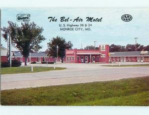 Unused Pre-1980 BEL-AIR MOTEL Monroe City Missouri MO u4093-13