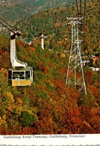 Tennessee Gatlinburg Aerial Tramway To Ski Resort On Mt Harrison