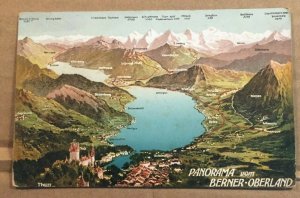 VINTAGE POSTCARD UNUSED - PANORAMA OF BERNER OBERLAND, SWITZERLAND