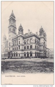 BALTIMORE, Maryland, 1900-1910's; Post Office